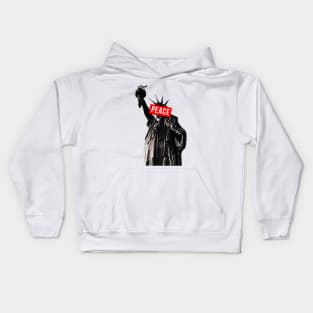 Statue of Liberty // PEACE design Kids Hoodie